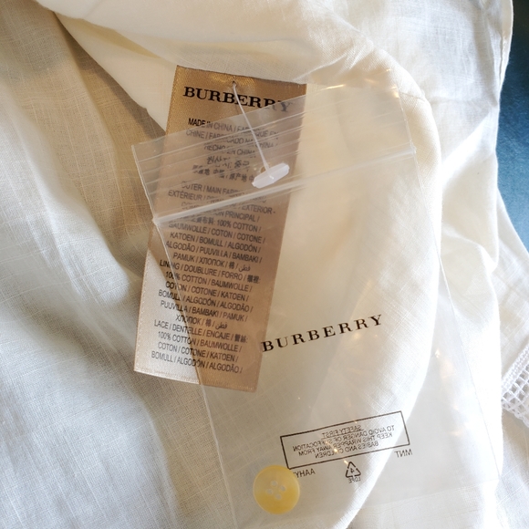 NWT$625 Burberry Magnolia Panel Natural Blouse Top - Picture 6 of 13